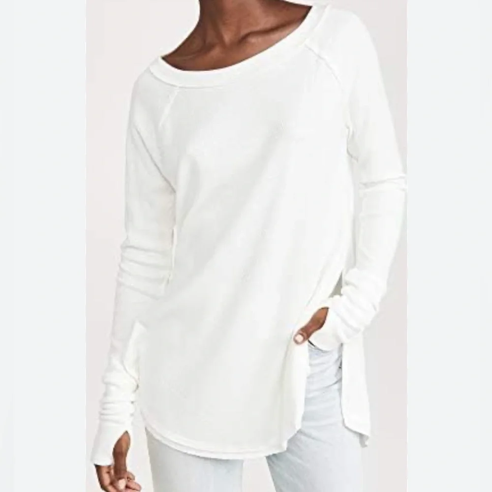 Free People We The Free Snowy Thermal 6pm Long Sleeve Tunic Size Small - Picture 5 of 8